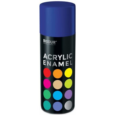Biodur Akrylový email ve spreji - Ultramarínová modrá tmavá 400 ml/RAL 5002 | Zboží Auto