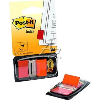 záložky samolepicí 25x43mm/50ks Post-it® Oranžové 680-4 – Hledejceny.cz