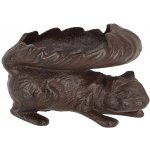 Esschert Design Krmítko pro veverky Squirrel 13,5 x 15 cm litina hnědá – Zboží Mobilmania
