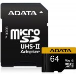 ADATA microSDXC 64 GB UHS-II U3 AUSDX64GUII3CL10-CA1 – Hledejceny.cz