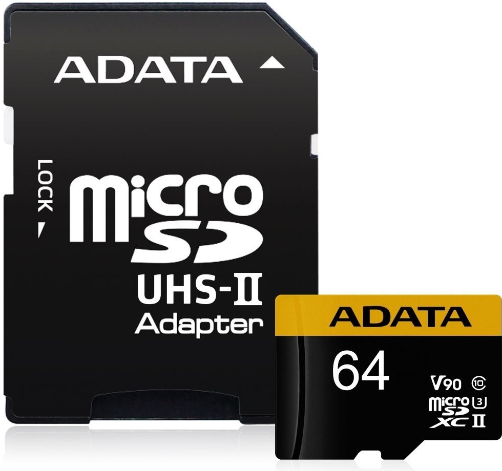 ADATA microSDXC 64 GB UHS-II U3 AUSDX64GUII3CL10-CA1