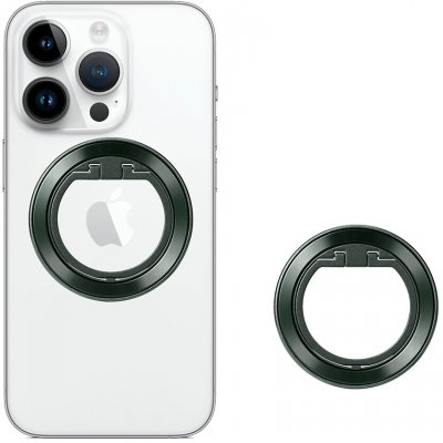 Techsuit - kroužek MagSafe MPR2 - kulatý tvar, hliníková slitina - zelený – Zboží Mobilmania