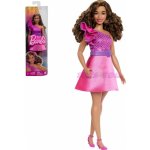 Barbie Modelka lesklé šaty s volánkem HRH22 – Zboží Dáma