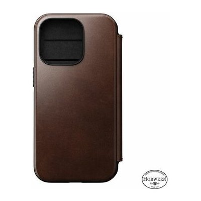 Pouzdro Nomad Leather MagSafe Folio Apple iPhone 14 Pro hnědé – Hledejceny.cz