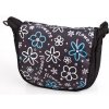 Baby Joy taška LUX černá/modrá květ Flower