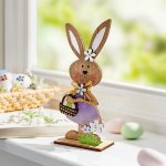 Die moderne Hausfrau Dřevěná dekorace Zajíc Lotta – Zboží Dáma