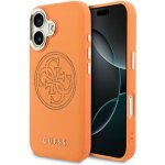 Guess PU Perforated 4G Logo MagSafe Zadní Kryt pro iPhone 17 Orange – Hledejceny.cz