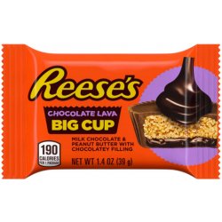 Reese's Chocolate Lava košíček plněný arašídovým máslem s čokoládovým jádrem 39 g