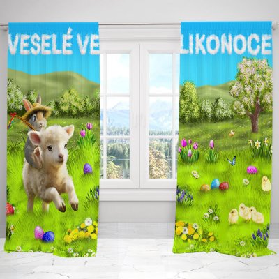 IMPAR Závěsy Ovečka a králíček (Rozměr : 140x250, Materiál: Blackout) – Hledejceny.cz