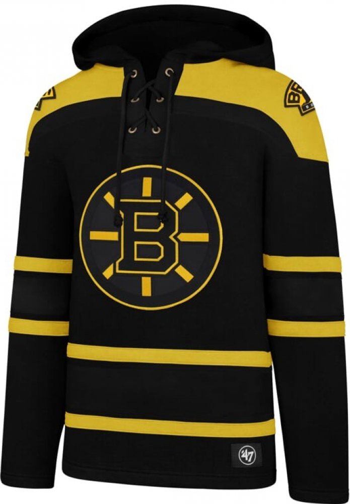 47 Brand Mikina Boston Bruins Superior Lacer Hood | Srovnanicen.cz
