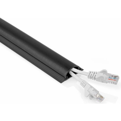Nedis Kabelová lišta pro kabely do 16 mm PVC 1.5 m černá CMDT4516BK1500