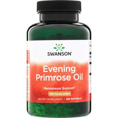 Swanson Pupalkový Olej Evening Primrose Oil 500 mg 250 kapslí – Hledejceny.cz