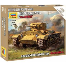 Zvezda British Infantry Tank Valentine II 6280 1:100