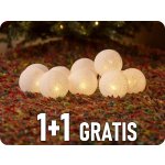 SOLIGHT Řetěz vánoční koule bavlněné 10LED 1m 2x AA IP20 1V201 – Hledejceny.cz