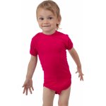 Kojenecké body krátký rukáv sytě růžové – Zboží Dáma