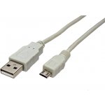 Roline 11.02.8760 USB 2.0 kabel, USB A(M) - microUSB B(M), 1m, plochý, černý – Hledejceny.cz