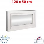 Okna Hned Plastové okno 1200 x 500 mm bílé sklopné – HobbyKompas.cz