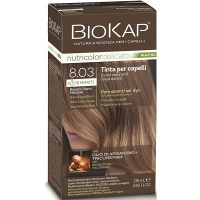 Biokap NutriColor Delicato barva na vlasy 8.03 blond přírodní světlá 140 ml – Zboží Dáma