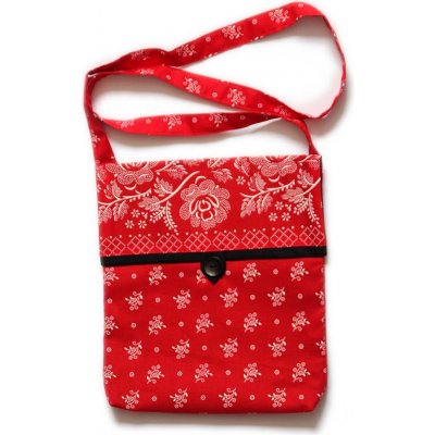 Zelenáčky Kabelka ke kroji přes rameno se Slováckým motivem červená – Hledejceny.cz