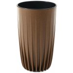 HowHomely plastový květináč STRIPPED ECO 42X25 CM HNĚDÁ – Zboží Mobilmania
