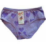 Elevek dívčí spodní kalhotky bavlněné srdíčka 894124 fialová – Zboží Dáma