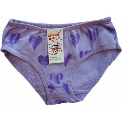 Elevek dívčí spodní kalhotky bavlněné srdíčka 894124 fialová – Zboží Dáma