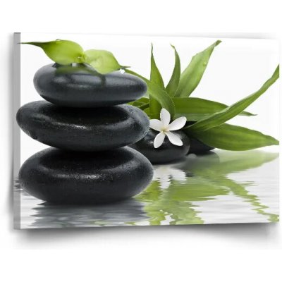 Sablio Obraz Květ s kameny - 90x60 cm – Hledejceny.cz