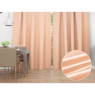 Biante Saténový závěs LUX-060 Světle broskvový 140x170 cm – Hledejceny.cz