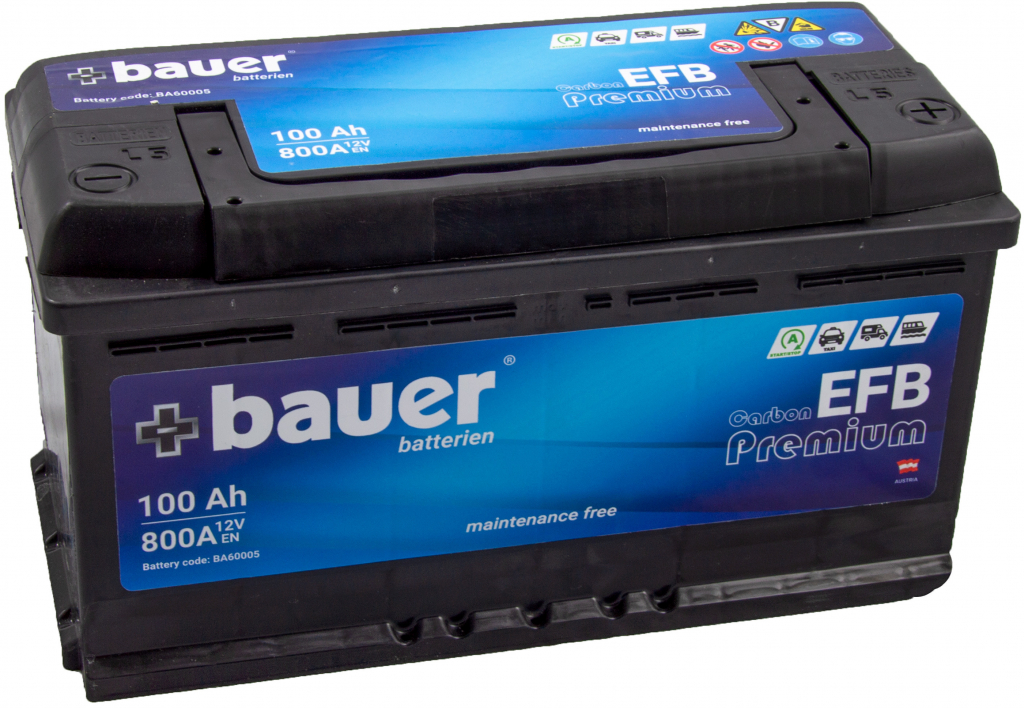 Bauer Carbon EFB 12V 100Ah 800A BA60005