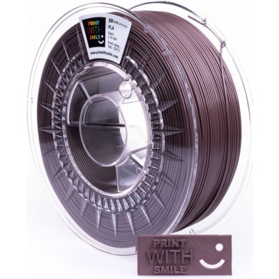 Print With Smile PLA – Chocolade Shine 1,75 mm; 0,5 kg – Zboží Živě