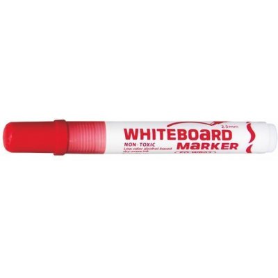 Flexoffice popisovač WB02 na bílé tabule 2,5 mm červený