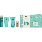 Rituals The Ritual Of Karma sprchová pěna 50 ml + čisticí tělový peeling 70 ml + hedvábné tělové mléko 70 ml + pečující tělový olej se třpytkami 30 ml – Zboží Dáma