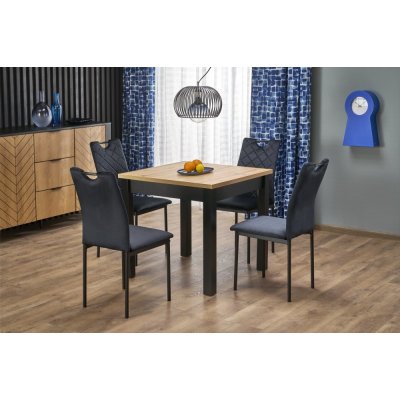 Halmar Rozkládací jídelní stůl QUBIK 80(200) x 80 dub artisan/černá – Zboží Dáma