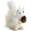 Vánoční dekorace EUROFIRANY SADA 6KS VÁNOČNÍ DEKORAČNÍ FIGURKA SQUIRREL 15CM BÍLÁ