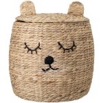 Bloomingville Mini Dětský úložný koš z vodního hyacintu s víkem 42 cm – Zboží Dáma