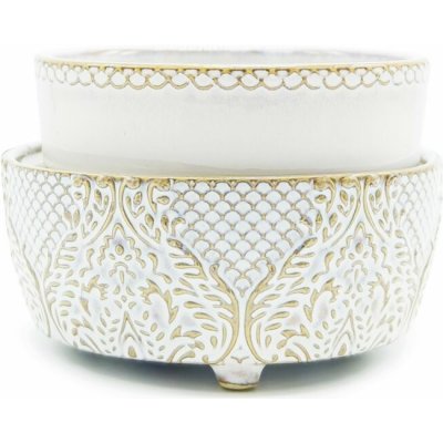 Candle Warmers Antická bílá 2 v 1 elektrická aromalampa a ohřívačka vosků i svíček – Zboží Dáma