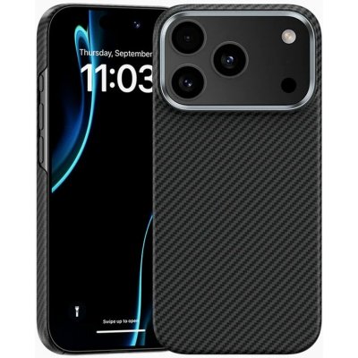 Benks Magnetic Armor Air Kevlar obal Metal Frame, iPhone 17 Pro Max, černý – Zboží Mobilmania