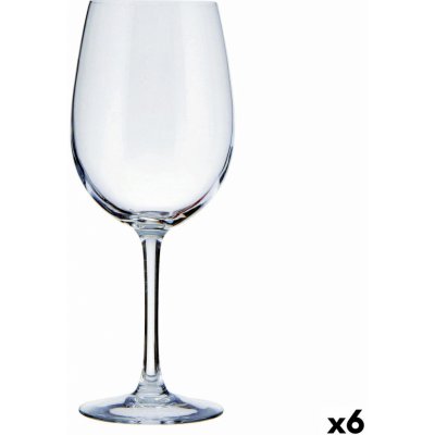 BigBuy Home Průhledný pohár na víno Ebro 6 kusů 350 ml – Zboží Mobilmania