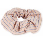 Látková gumička s proužkem Barva: růžová – Zboží Mobilmania