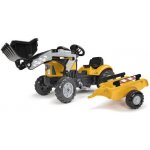 Falk Šlapací traktor 2035M SuperBuilder s nakladačem a vlečkou – Zboží Dáma