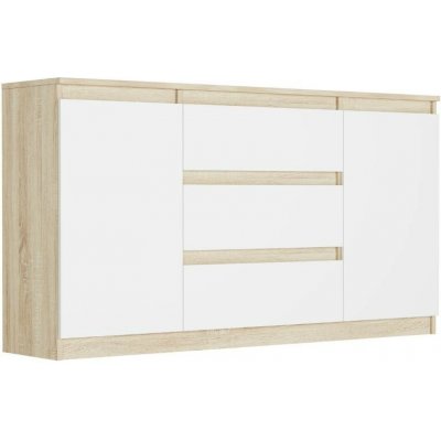 Framire Komoda se zásuvkami a skříňkami Sonoma Mix 140 x 40 x 76 cm Modern R140S3 – Zboží Dáma