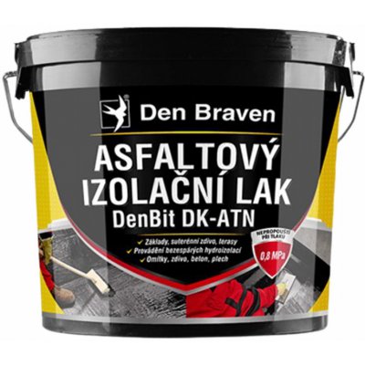 Den Braven Asfaltový izolační lak DenBit DK-ATN Asfaltový izolační lak DenBit DKATN, kbelík 4,5 kg, černý