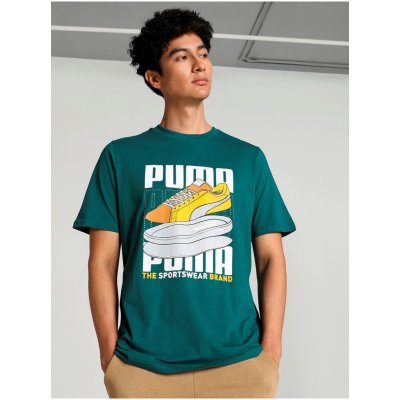 Puma Sneaker pánské tričko zelené – Zboží Mobilmania