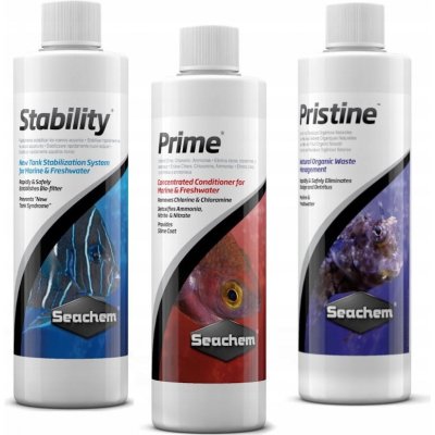 Seachem Stability Pristine Prime 3 x 100 ml – Zbozi.Blesk.cz