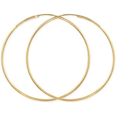 Gemmax Jewelry zlaté kruhy hladké žluté zlato GLEYN656346 – Zboží Mobilmania