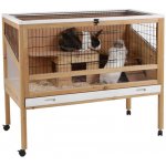 Kerbl 82725 Indoor Deluxe Klec pro malá zvířata dřevo 115 x 60 x 92,5 cm – Zboží Dáma