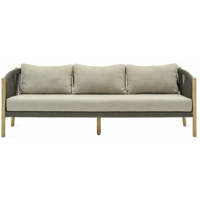 Vincent Sheppard Lento 225x83x78 cm rám teak výplet lanko anthracite sada sedáků Stone – Hledejceny.cz