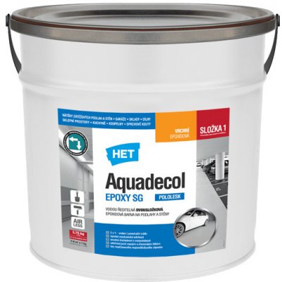 Het Aquadecol Epoxy SG - bílý 4.5 kg (3,75 kg Složky 1 + 750 g Složky 2)