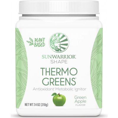 Sunwarrior Thermo Greens Podpora metabolismu Zelené jablko 210 g – Hledejceny.cz
