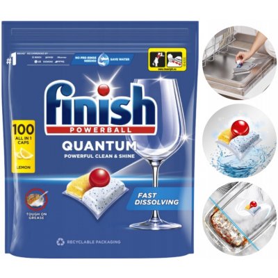 Finish Quantum Kapsle do myčky Lemon 100 ks – Sleviste.cz